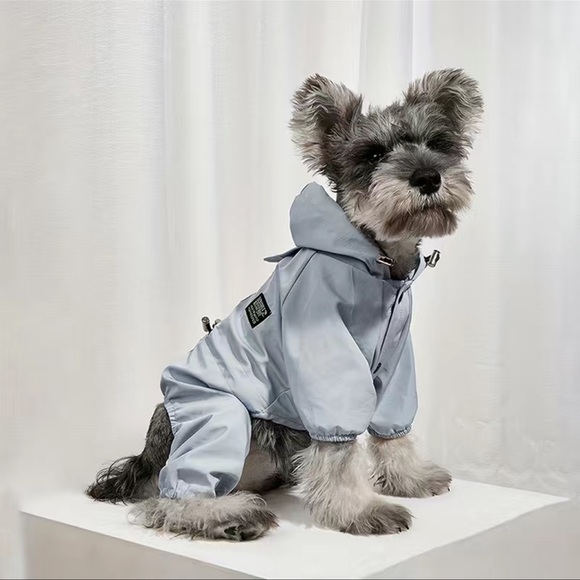 Other - Pet blue rainsuit